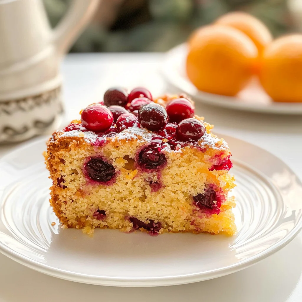 Cranberry Orange Breakfast Cake Recipe