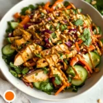 Crunchy Thai Chicken Salad with Peanut Dressing