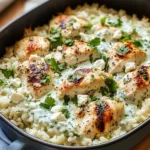 Dump-and-Bake Chicken Tzatziki Casserole