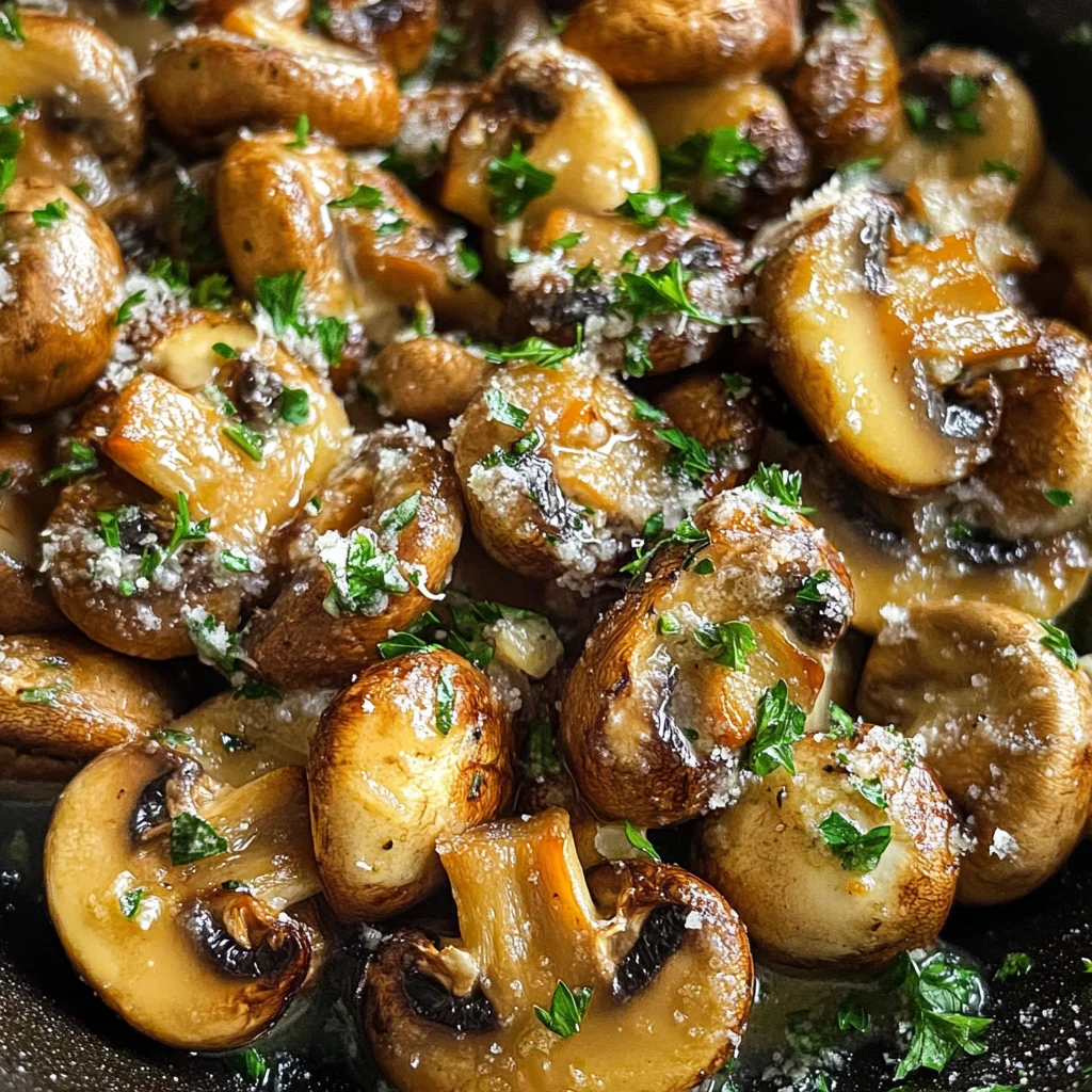 Garlic Parmesan Mushrooms