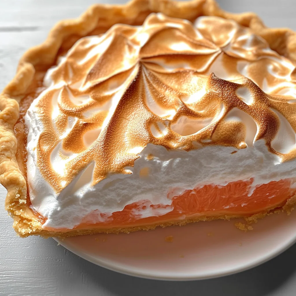 Grapefruit Meringue Pie