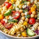 Greek Chickpea Pasta Salad (Gluten-Free)