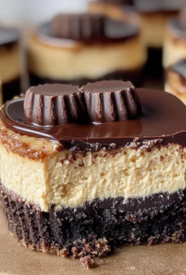 Mini Peanut Butter Cup Cheesecakes
