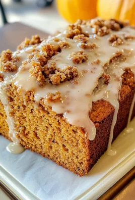 Pumpkin Bread with Maple Glaze
