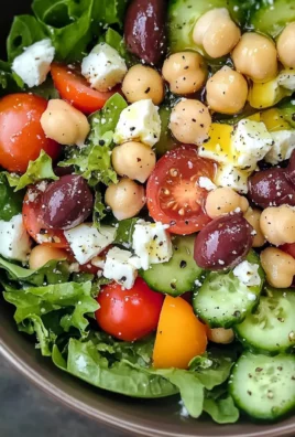 Refreshing Chickpea Greek Salad
