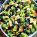 Skinny Broccoli Salad with a Poppy Seed Dressing