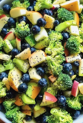 Skinny Broccoli Salad with a Poppy Seed Dressing