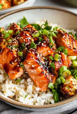 Sriracha Honey Salmon Bowls