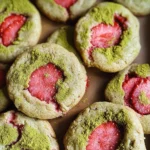 Strawberry Matcha Cookies