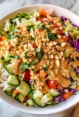Thai Crunch Salad CPK Copycat (with peanut ginger sauce)