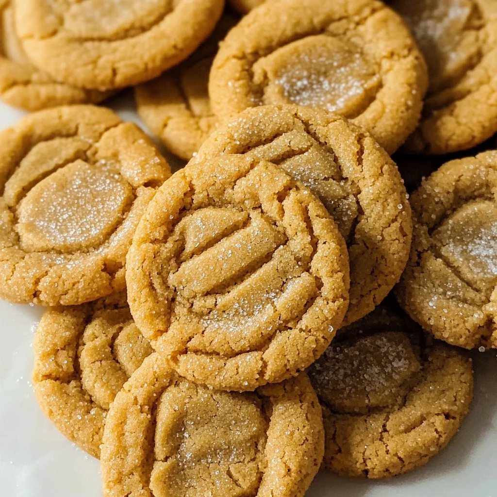 The Easiest Soft and Chewy Peanut Butter Cookies