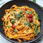 Vegan Creamy Sun Dried Tomato Pasta Recipe
