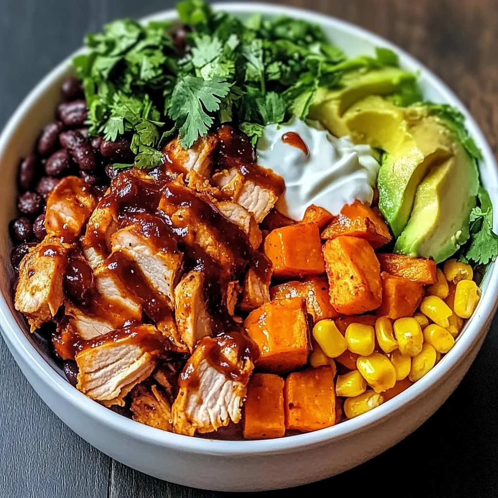 BBQ Chicken Sweet Potato Bowl Recipe