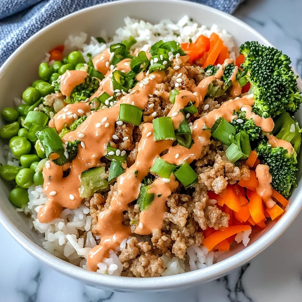 Bang Bang Ground Turkey Rice Bowls