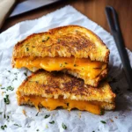 Cheddar Pumpkin Healthier Grilled Cheese