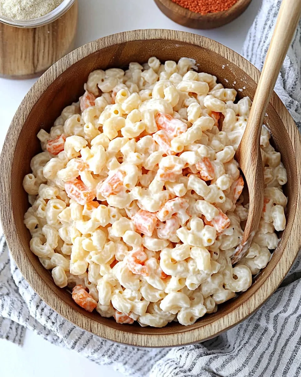 Classic Hawaiian Macaroni Salad Recipe