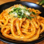 Creamy Gochujang Udon Noodles