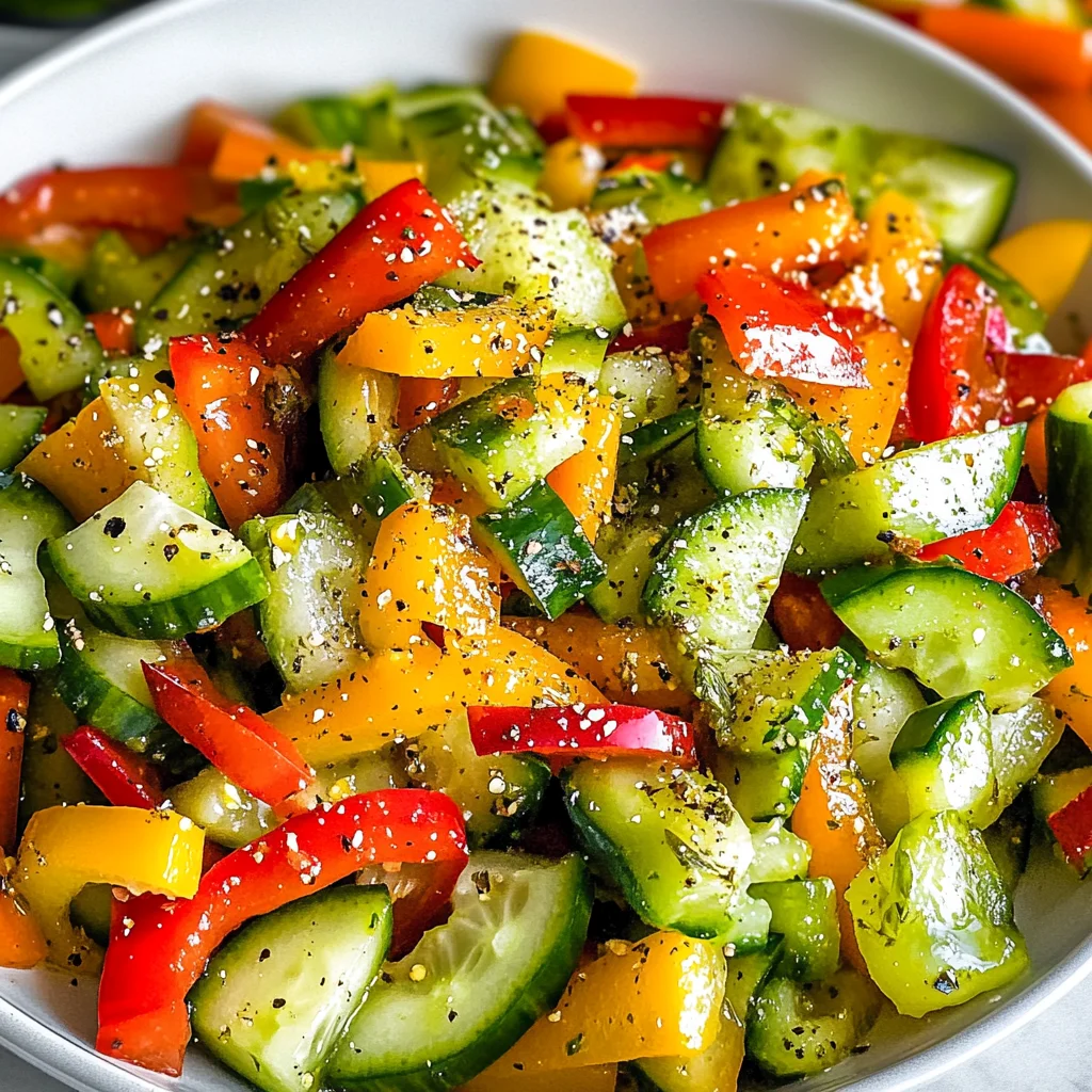 Cucumber Sweet Pepper Salad
