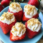 Deviled Strawberries (Made with a Cheesecake Filling)
