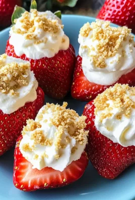 Deviled Strawberries (Made with a Cheesecake Filling)
