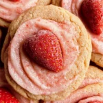 Double Strawberry Sugar Cookies