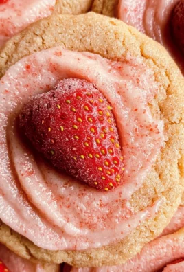 Double Strawberry Sugar Cookies
