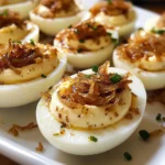 French Onion Deviled Eggs
