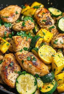Healthy Chicken Breast with Zucchini and Squash