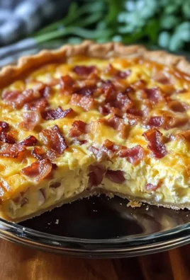 Homestyle Bacon and Cheese Quiche: A Savory Slice of Comfort