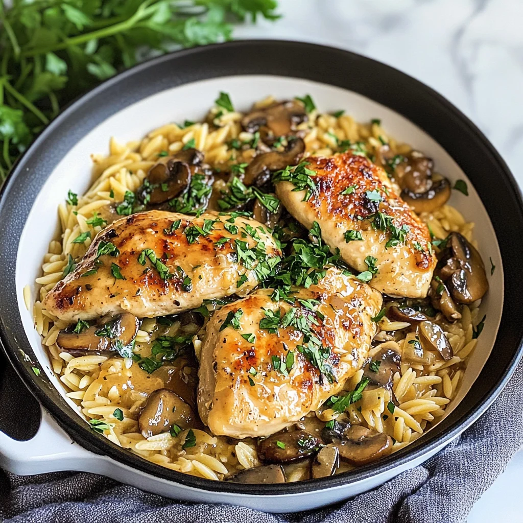 Marsala Chicken Orzo