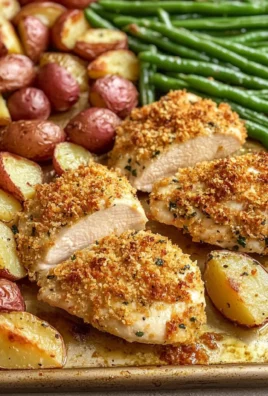 Parmesan Crusted Chicken Sheet Pan Dinner