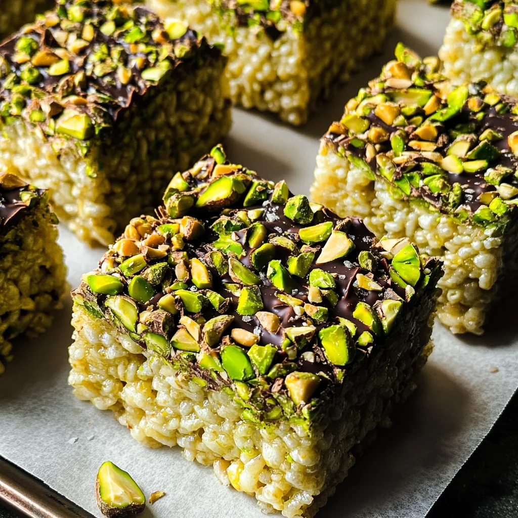 Pistachio and White Choc Rice Krispies Treats Recipe