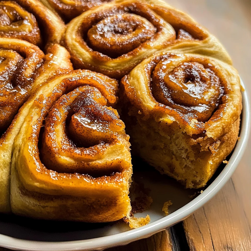 Pumpkin Butter Cinnamon Rolls