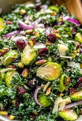 Simple Kale and Brussels Sprout Salad