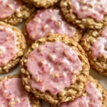 Strawberry Iced Oatmeal Cookies Recipe