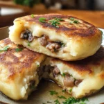 Stuffed Potato Cakes (Meat, Mushrooms)