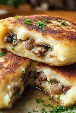 Stuffed Potato Cakes (Meat, Mushrooms)