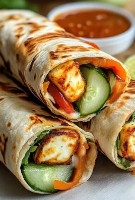 Sweet Chili Halloumi Wraps