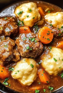 Tasty Beef Stew and Dumplings