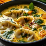 Thai Potsticker Coconut Soup