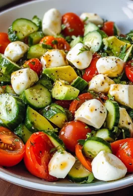 Tomato Cucumber Mozzarella Salad (VIDEO)
