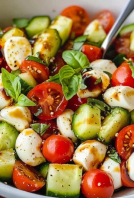 Tomato Cucumber Mozzarella Salad (VIDEO)