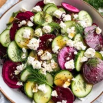 Vibrantly Easy Beet Salad with Feta and Cucumbers Delight