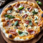 White Pizza with Prosciutto & Hot Honey