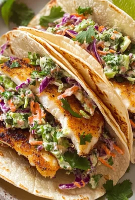 Air Fryer Fish Tacos with Cilantro Lime Slaw