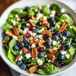 Blueberry Spinach Salad with Honey Balsamic Dressing