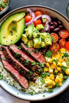 Cilantro Lime Steak Bowls