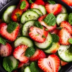 Cucumber Strawberry Salad (Just 6 Ingredients)