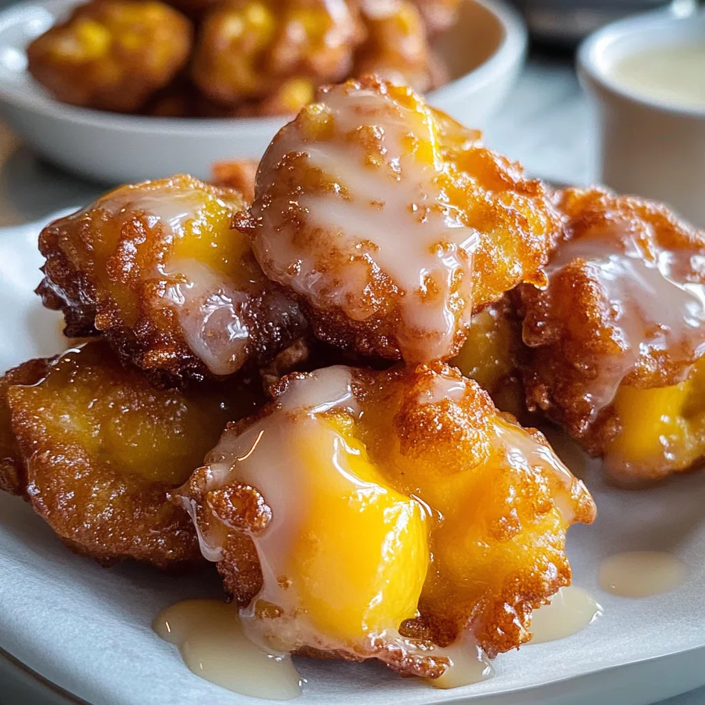 Fresh Peach Fritters