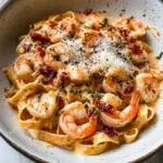 Garlic Shrimp Pasta with Spicy Sun-Dried Tomato Cream Sauce